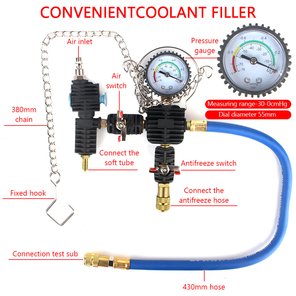 Vacuum Type Cooling System Tes - огляд і ціна Radiator Pressure Tester