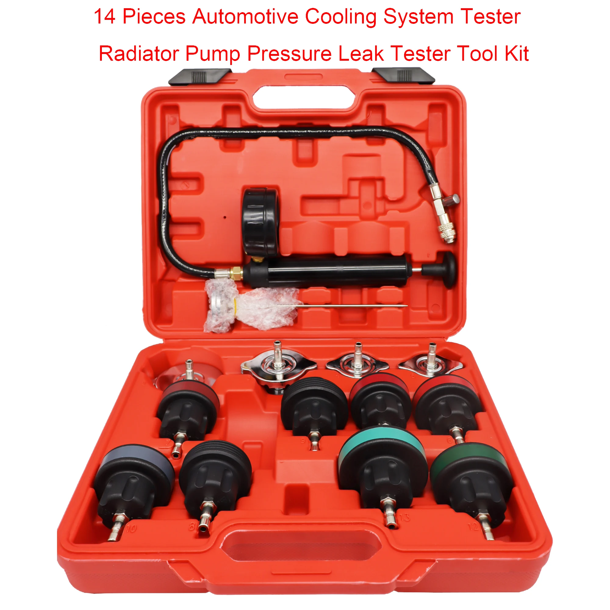 14 Pcs Universal Radiator Pres - огляд і ціна Radiator Pressure Tester